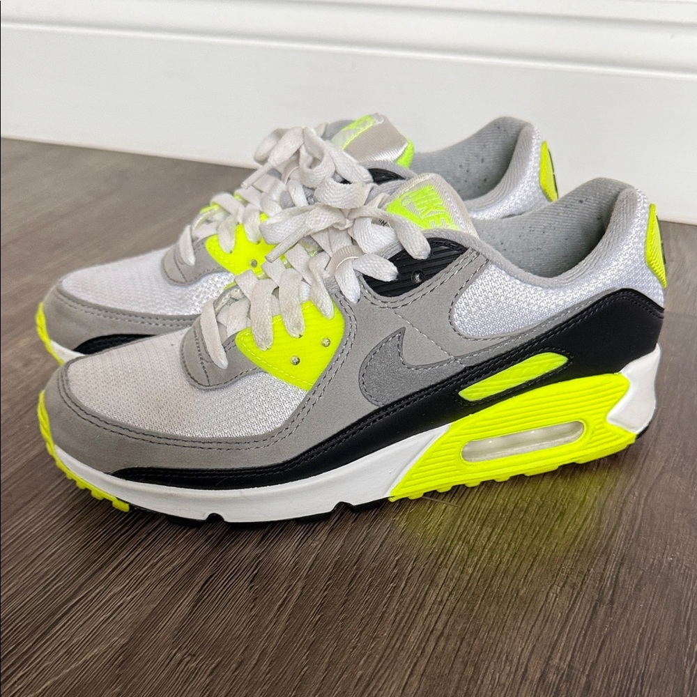 Nike Air Max Women's Sneakers in Gray, Black & Neon Yellow
